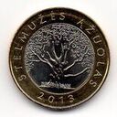 Lithuania, 2 Litai, 2013, Stemužės ąžuolas
